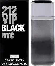 Carolina Herrera 212 Vip Black Elixir Edp Perfume Masculino 100ml