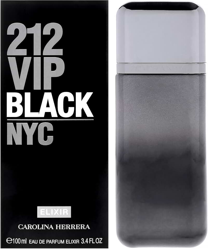 Carolina Herrera 212 Vip Black Elixir Edp Perfume Masculino 100ml