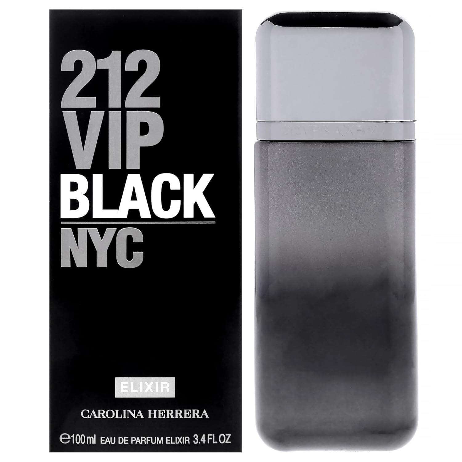 212 VIP Black Elixir by Carolina Herrera for Men - 3.4 oz EDP Spray