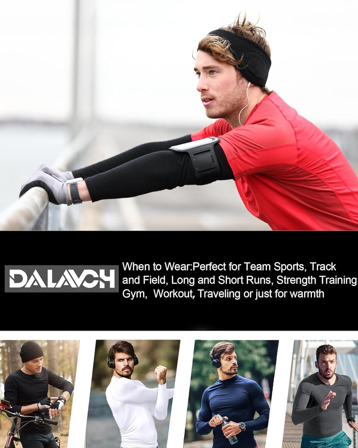 Dalavch 1/5 Pack Men’s Compression Shirts Long Sleeve Athletic Workout Rash Guard Gym Active Sports Undershirt Base Layer Top - Image 6