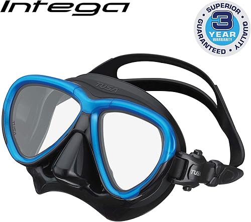 Vista 19 de Tusa Máscara de Buceo Intega Azul cola de pez