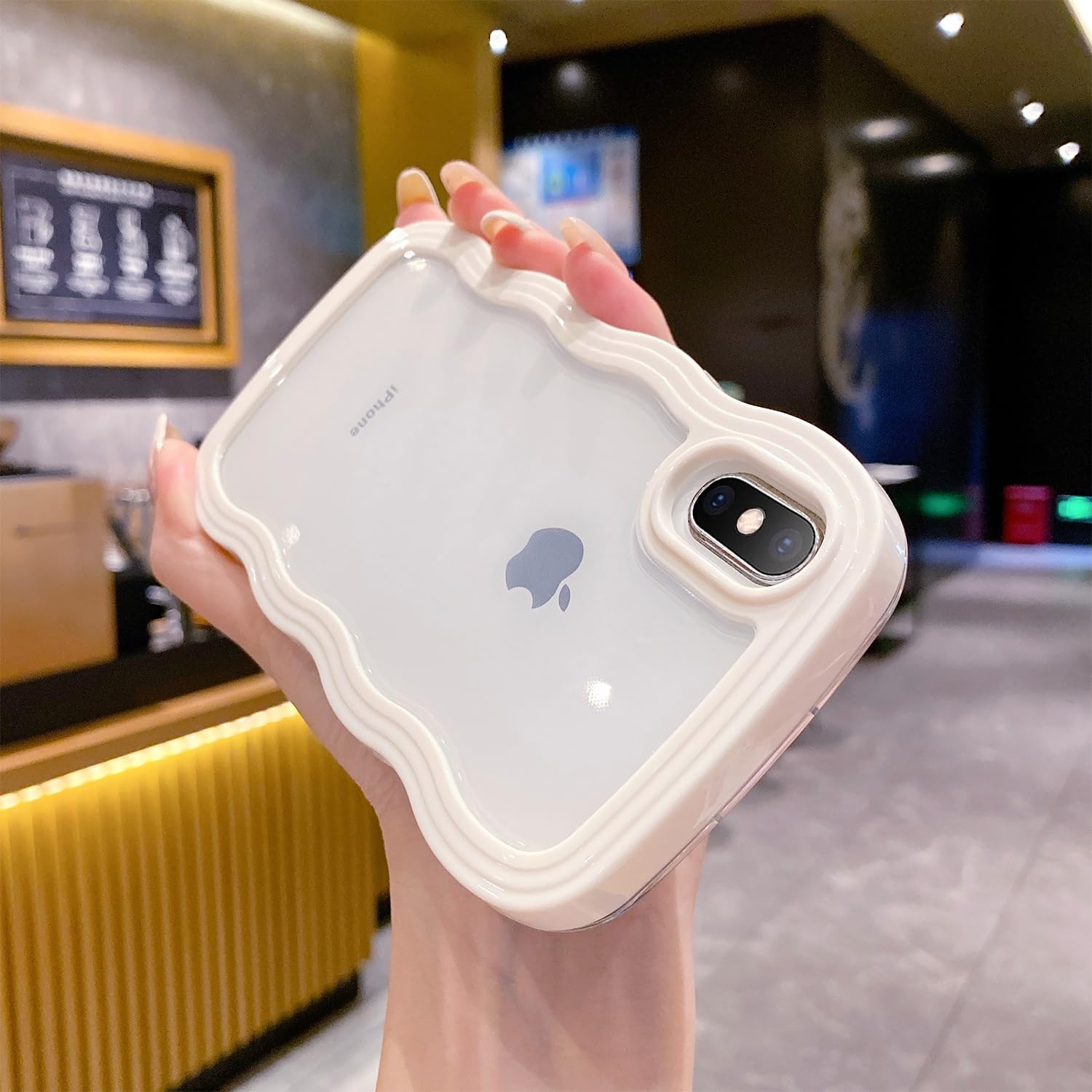Custodia IPhone Xs/X Trasparente Con Girasole | Cover Morbida In TPU Silicone Con Bordi Flessibili | Antiurto E Antigraffio | Per Ragazze - 2