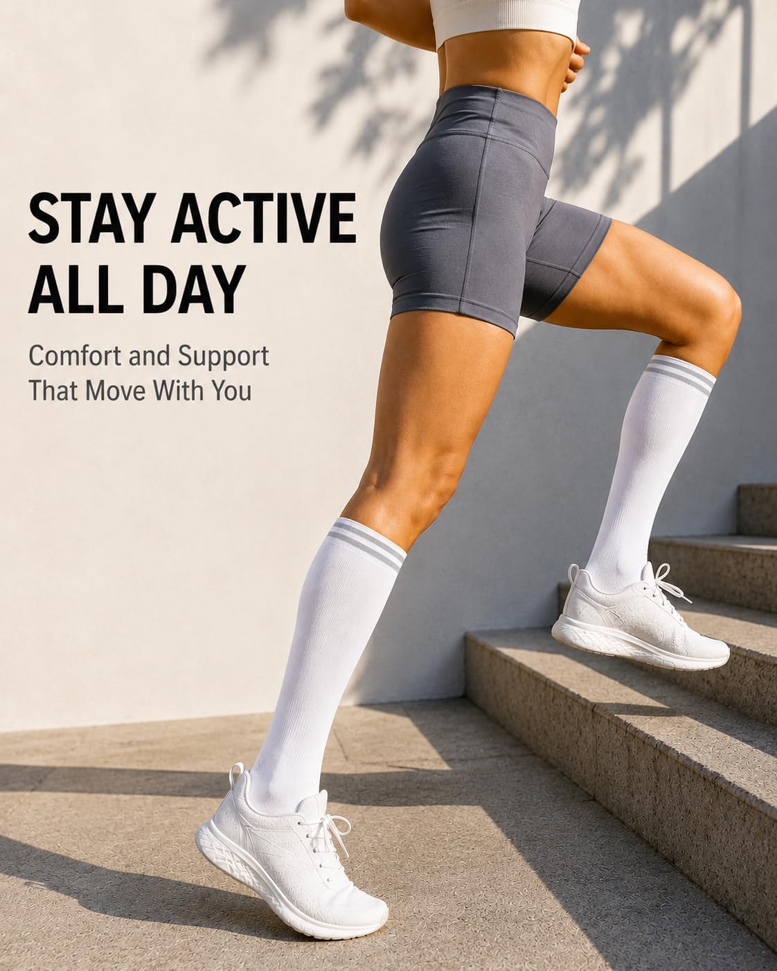 Aoliks Compression Socks for Women and Men 4 Pairs, Mild Support image 4