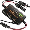 PWM Solar Charge Controller 12V 20A Solar Panel with LCD Display Charge Controller for Gel AGM Lithium LiFePO4 Batteries Charge Controllers Compatible with type-c and USB(12v/20A)