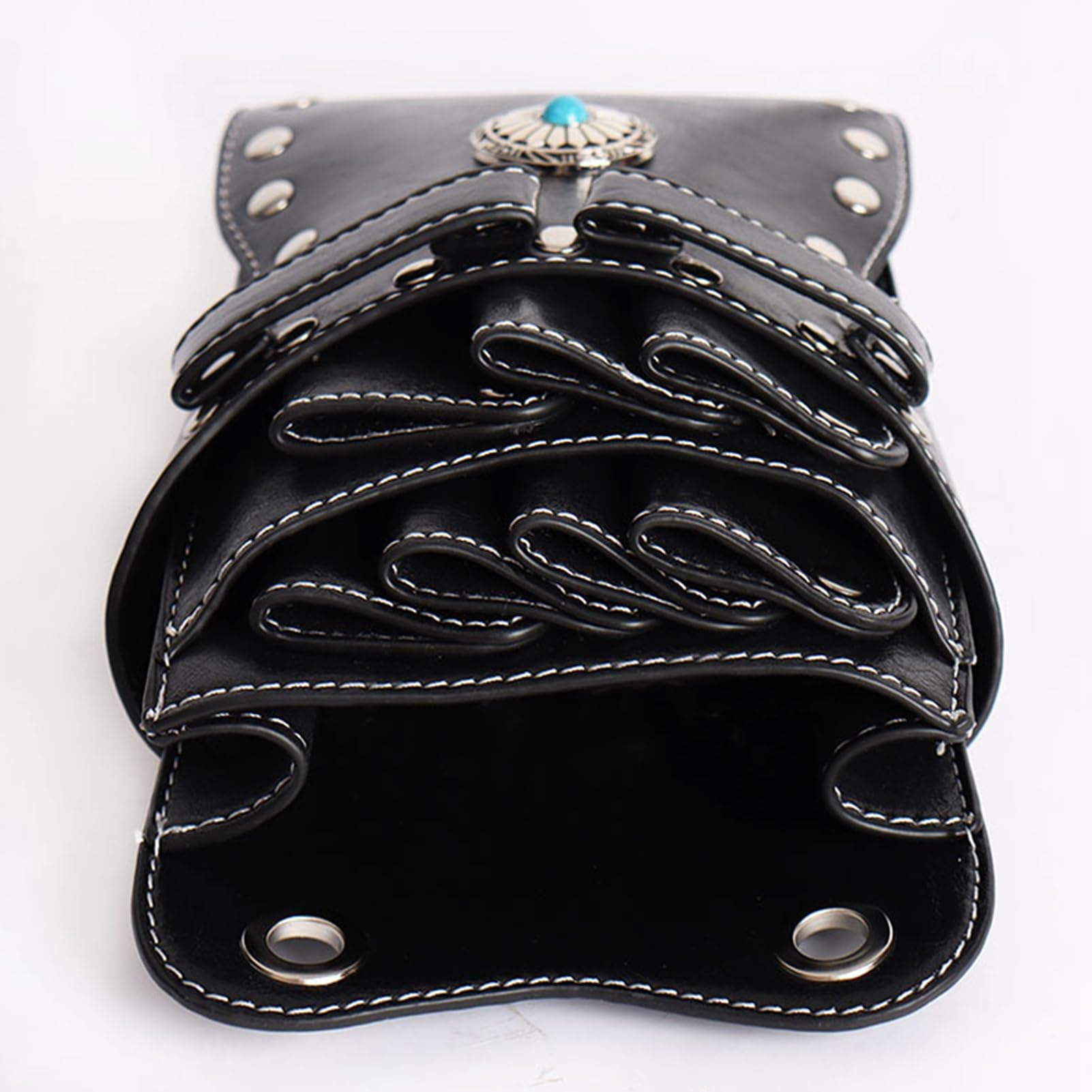 Friseur Hüfttasche, Retro Friseur Scherentasche, Scheren Holster, Haustier Groomer Scheren Tasche für Salon (Schwarz)