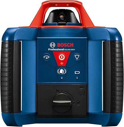 Miniatura 3 de BOSCH GRL900-20HVK REVOLVE Kit láser rotativo horizontal/vertical autonivelante, incluye trípode, varilla de grado, receptor, baterías 2 D, funda