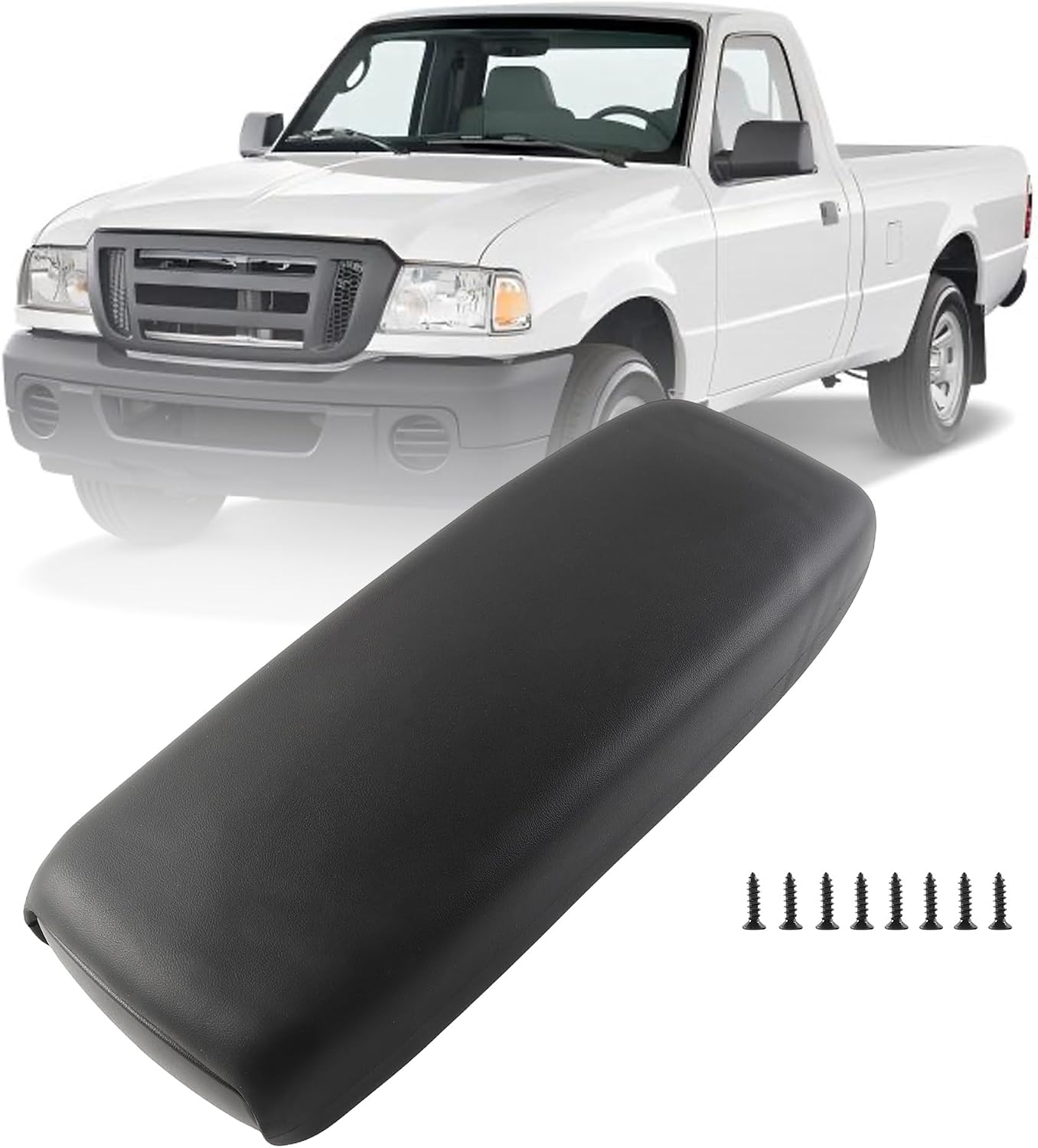 Center Console Armrest Lid Compatible with 2004-2011 Ford Ranger Arm Rest Cushion Top Pad 3L5Z-10644A22-AAC