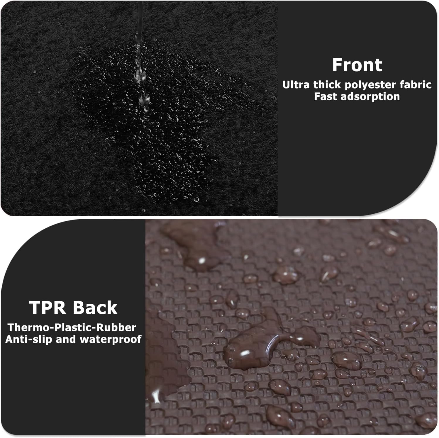 5 x 7 ft Non-Slip Rug Pad, Waterproof Extra Large Area Rugs Non Skid Rug Pad for All Floors and Finishes Durable Hardwood Floor Protective Felt Keeps Rugs in Place, Safe and Secure