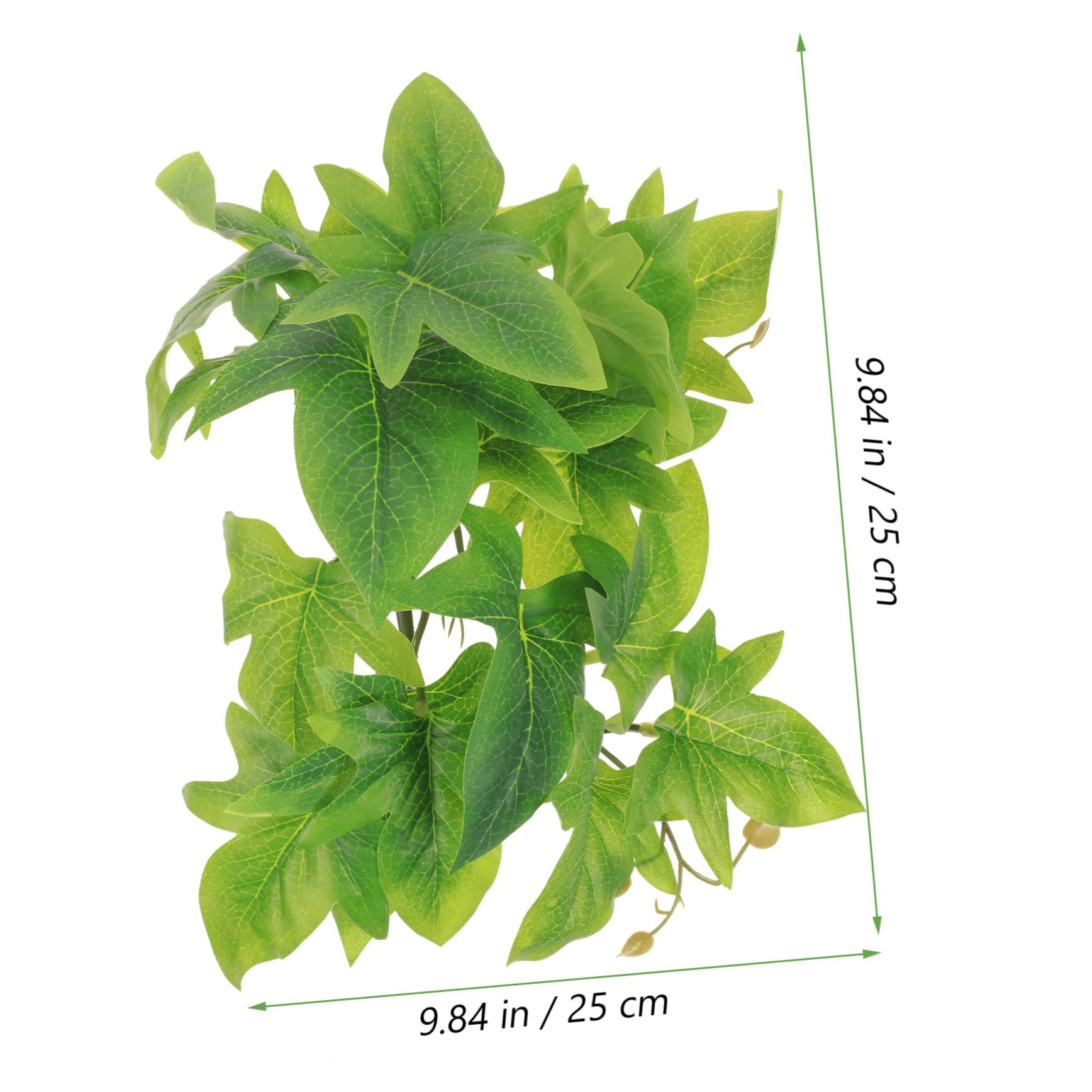 BESPORTBLE 5stücke Terrarium Kunstpflanze Wanddeko Für Reptilienbecken Simulierte Pflanze Für Aquarium Terrarium Langlebig Dekorative Kletterpflanze Für Eidechsen Und Schlangen