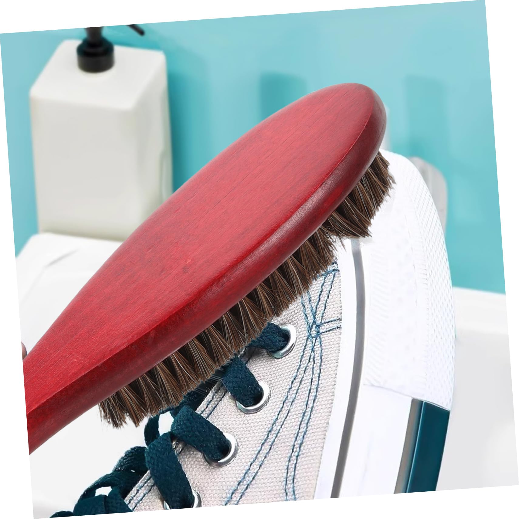 SOIMISS 5piezas Cepillo De Limpieza Portátil Haya Cerdas De Caballo para Zapatillas Botas y Ropa Compacto y Práctico para Hogar y Viajes