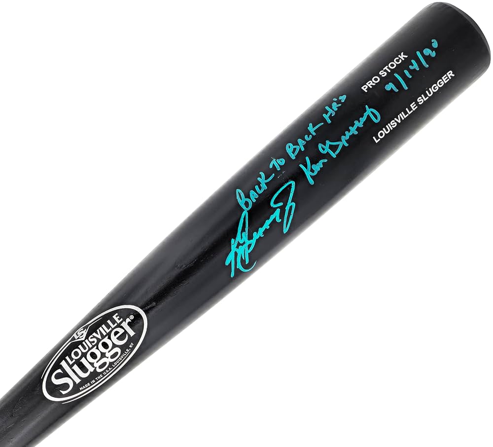 MLB Ken Griffey Jr サイン　木製　バット Amazon.com: Ken Griffey Jr. & Ken Griffey Sr. Autographed
