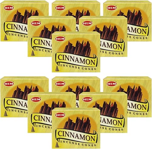 Miniatura 5 de Paquete de conos de incienso de canela y quemador de incienso de cono Insence Insense Hem