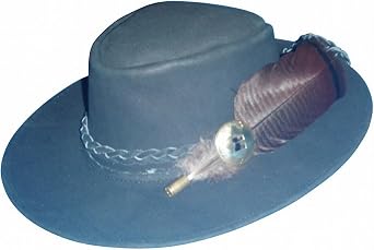 Sharpshooter Mountain Man Jeremiah Johnson Wanderlust Brown Leather Cowboy Hat