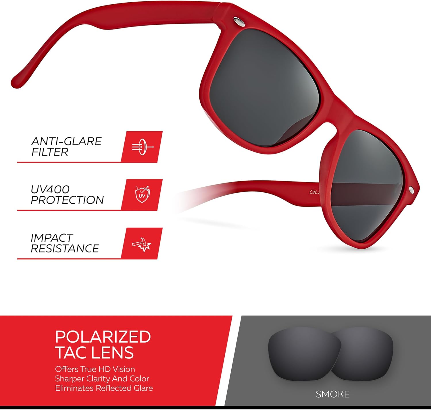 Retro Rewind Polarized Sunglasses for Men and Women - UV Protection Classic Sun Glasses - Image 3