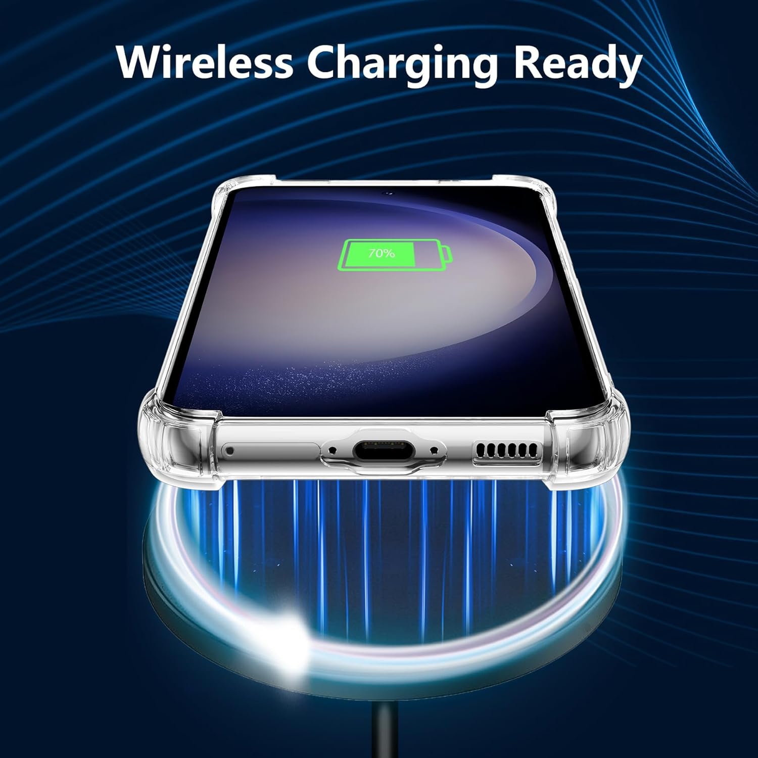 DEFBSC Soft Case Compatible with Samsung Galaxy S22 Plus, Clear Floral Flower Pattern Print Design Flexible TPU Shockproof Cover for Women Girls,Flower Protective Phone Case,Purple Peony - Image 6