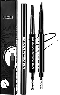 Juego de 2 lápices de cejas negros para mujer...