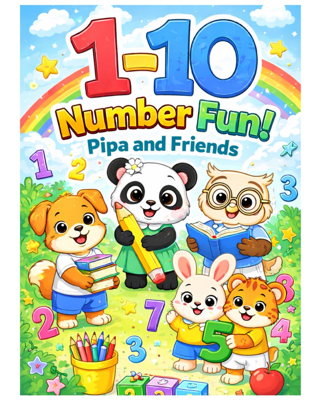 Pipa & Friends: Number Fun 1–10: Coloring &Tracing book (Pipa & Friends Adventure series)