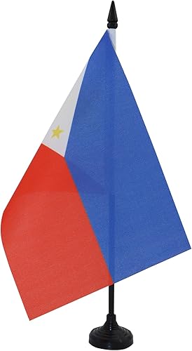 Miniatura 90 de Bandera de la bandera del Líbano de AZ, 3.9 x 5.9 in, bandera de escritorio libanesa, 5.9 x 3.9 in, barra y base de plástico negro