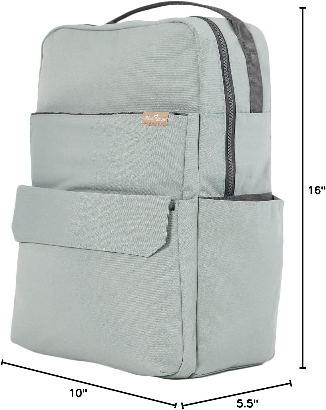 RED ROVR Roo Lightweight 1 LB Diaper Bag Backpack | 11 organizational pockets| Durable & Water-Resistant (Sage) - Image 10