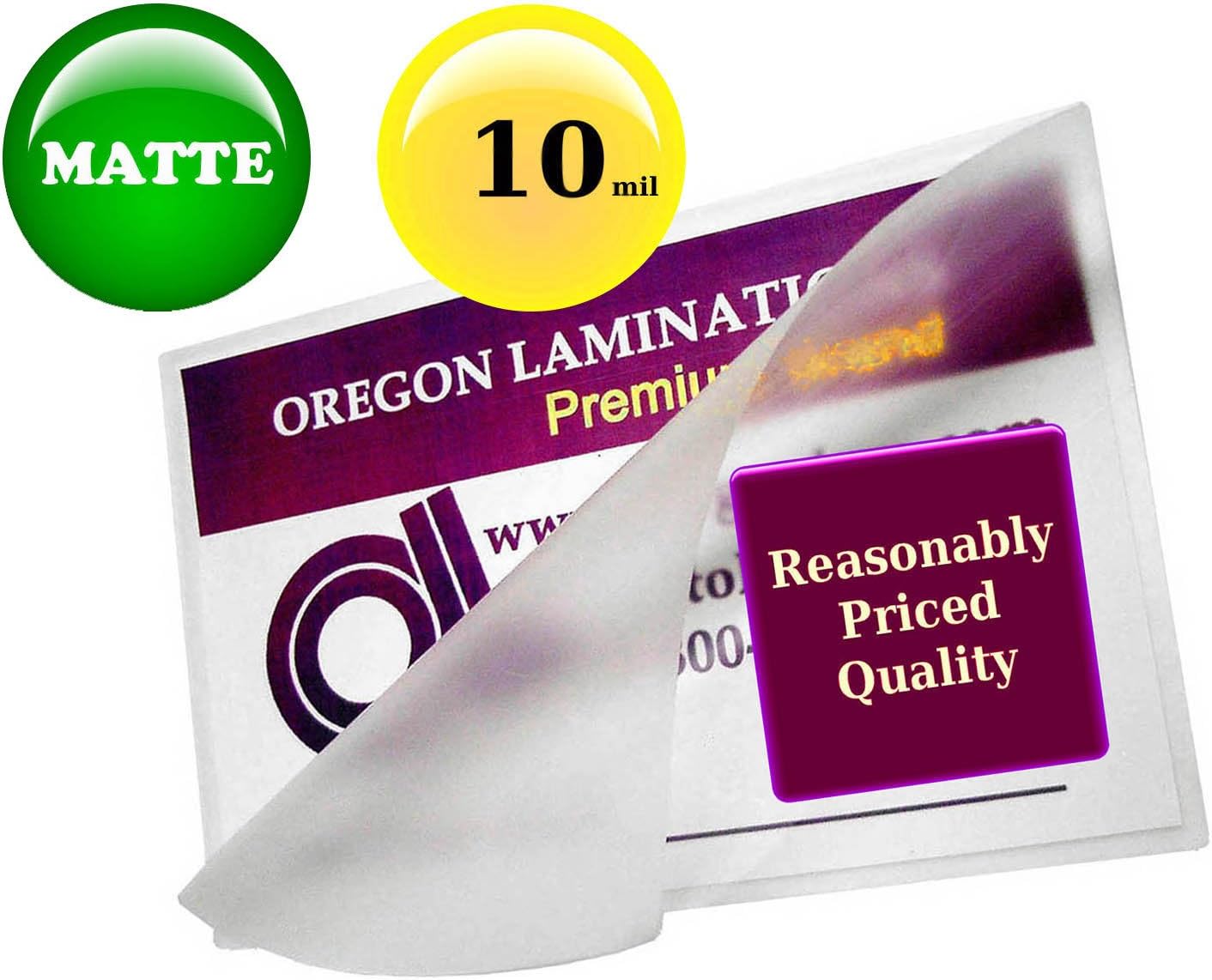 Chеареѕt 🛒 Oregon Lamination Hot Laminating Pouches Menu (Pack of 50) 10 Mil 12 x 18 Matte/Matte