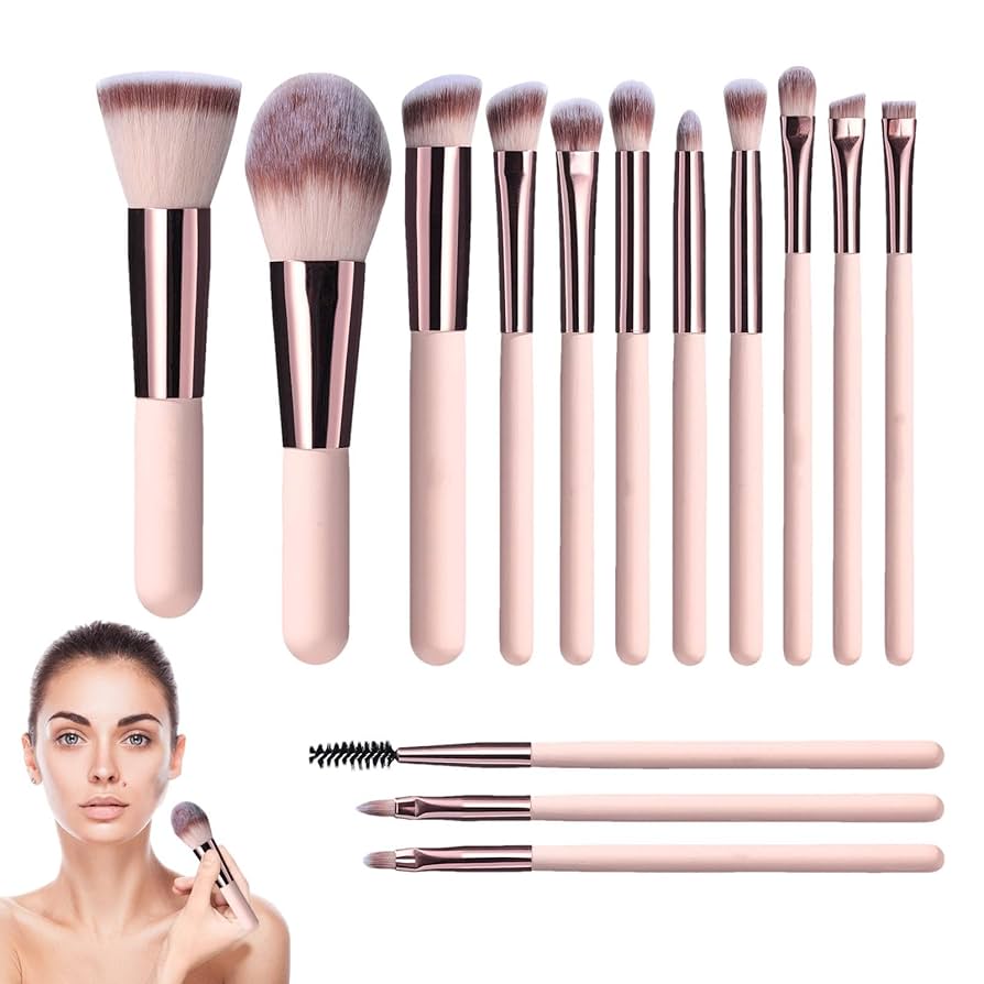 Amazon.co.jp: トラベル メイクアップ ブラシ - 14 ピース