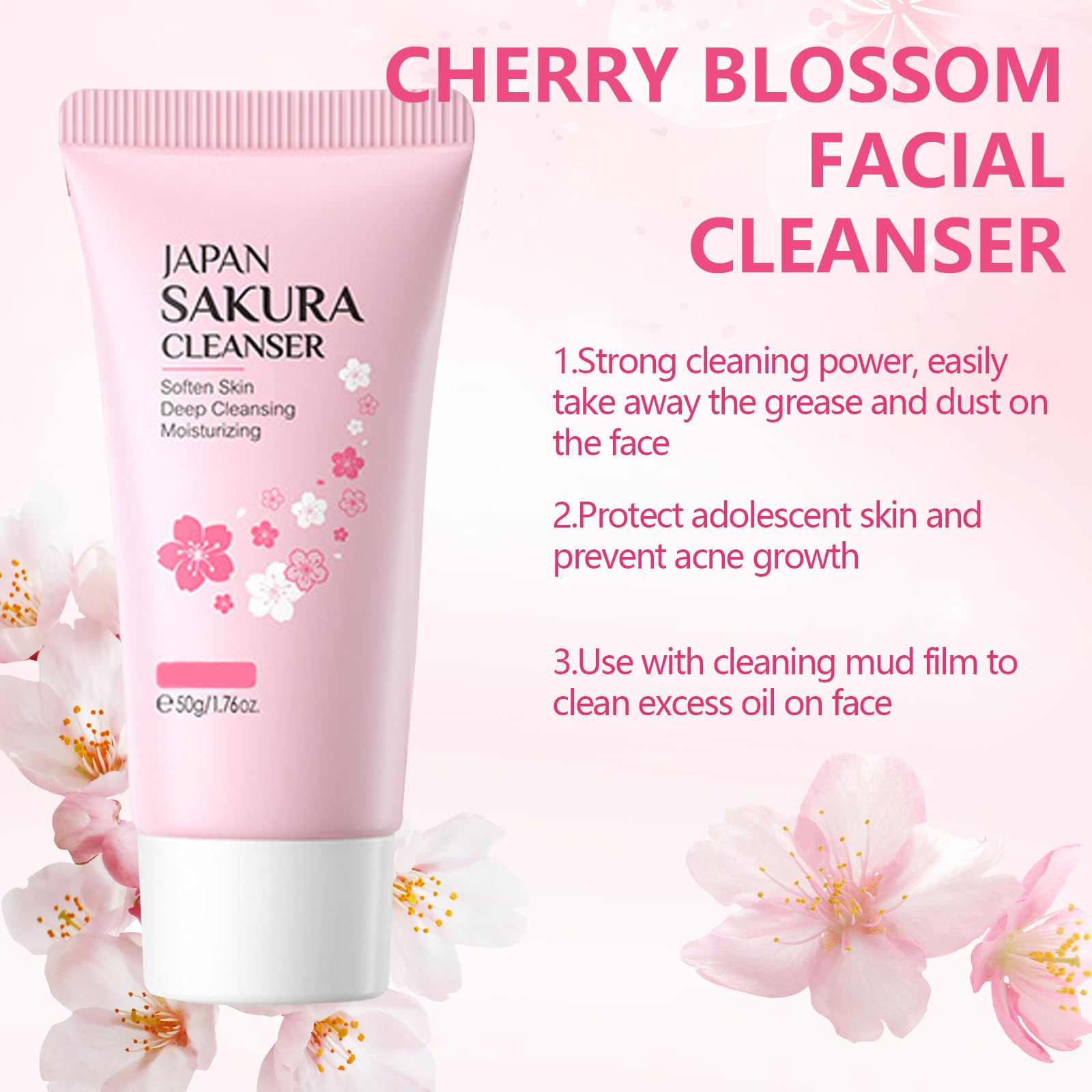 Asheyya Sakura Skincare Set & Kits, Skin Care for Teenage Girls Skincare for Kids with Face Cream Face Serum, Lip Mask - Image 4