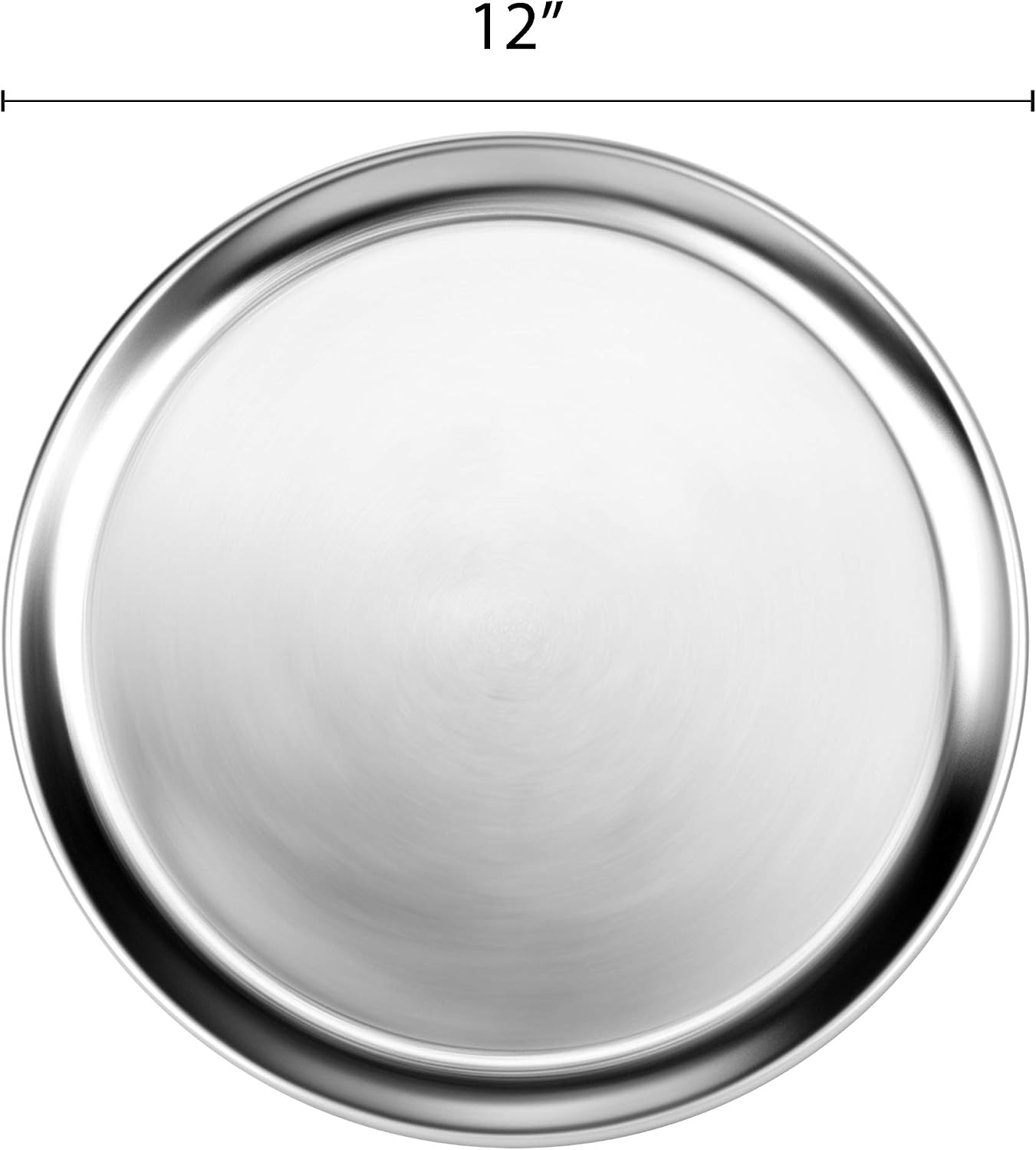 Thunder Group Wide Rim Pizza Tray, 12 Inch
