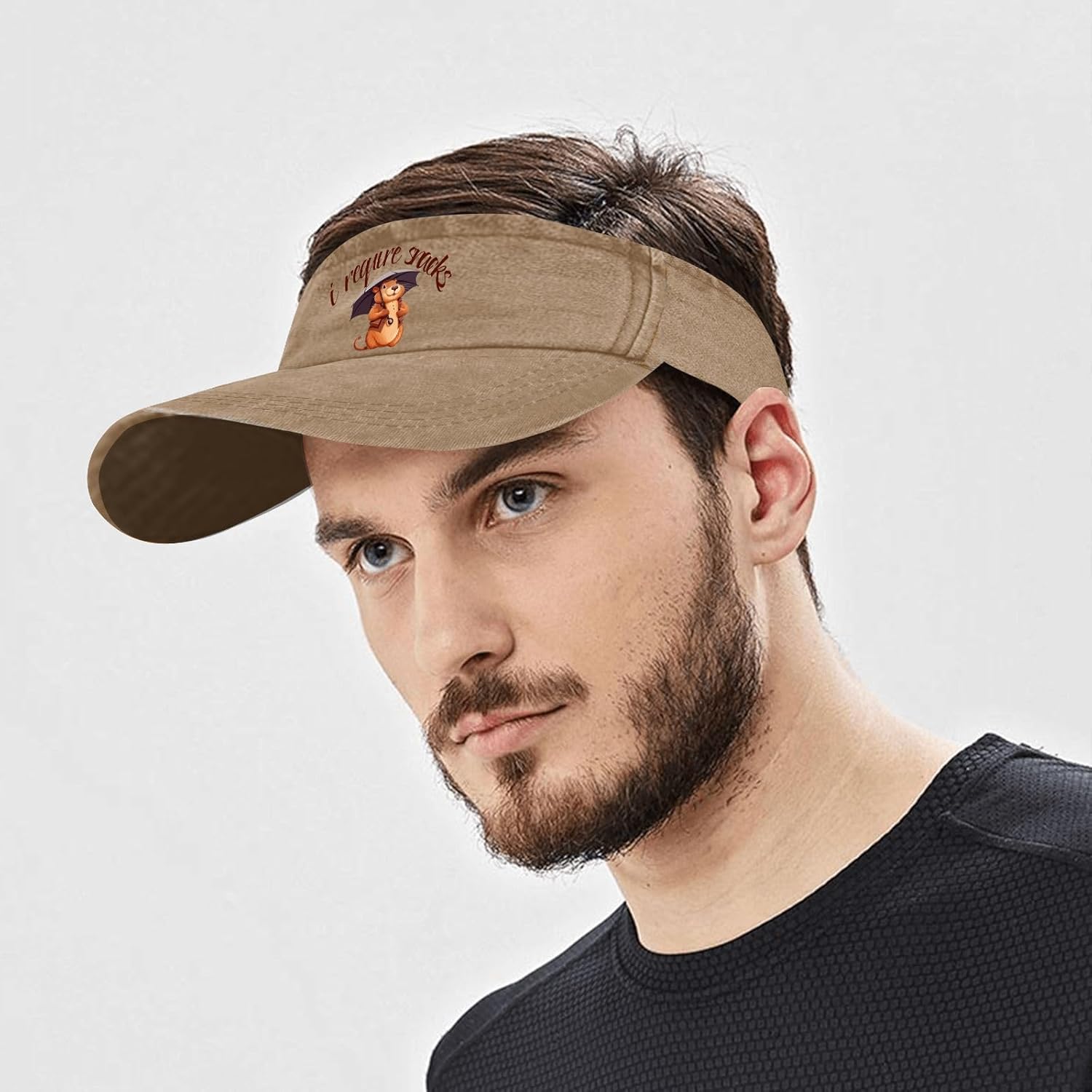 I Require Snacks Sun Visors for Women Cap Sun Visors for Adult Visor Hats - Image 6