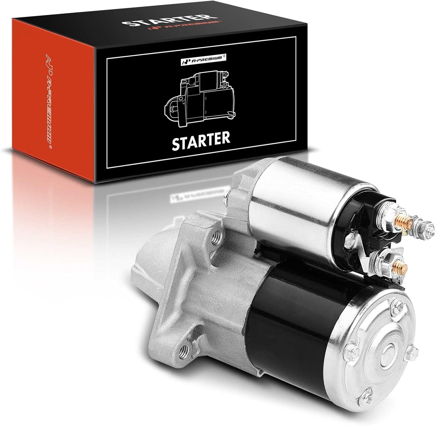 A-Premium Starter Motor Compatible with Ford Fiesta 2011 2012 2013 2014 2015 2016 2017 2018 2019, L4 1.6L, 12V 1.4KW 11 Teeth Clockwise, Replace# AE8T-11000-AB, BE8Z-11002-A, M0T33571