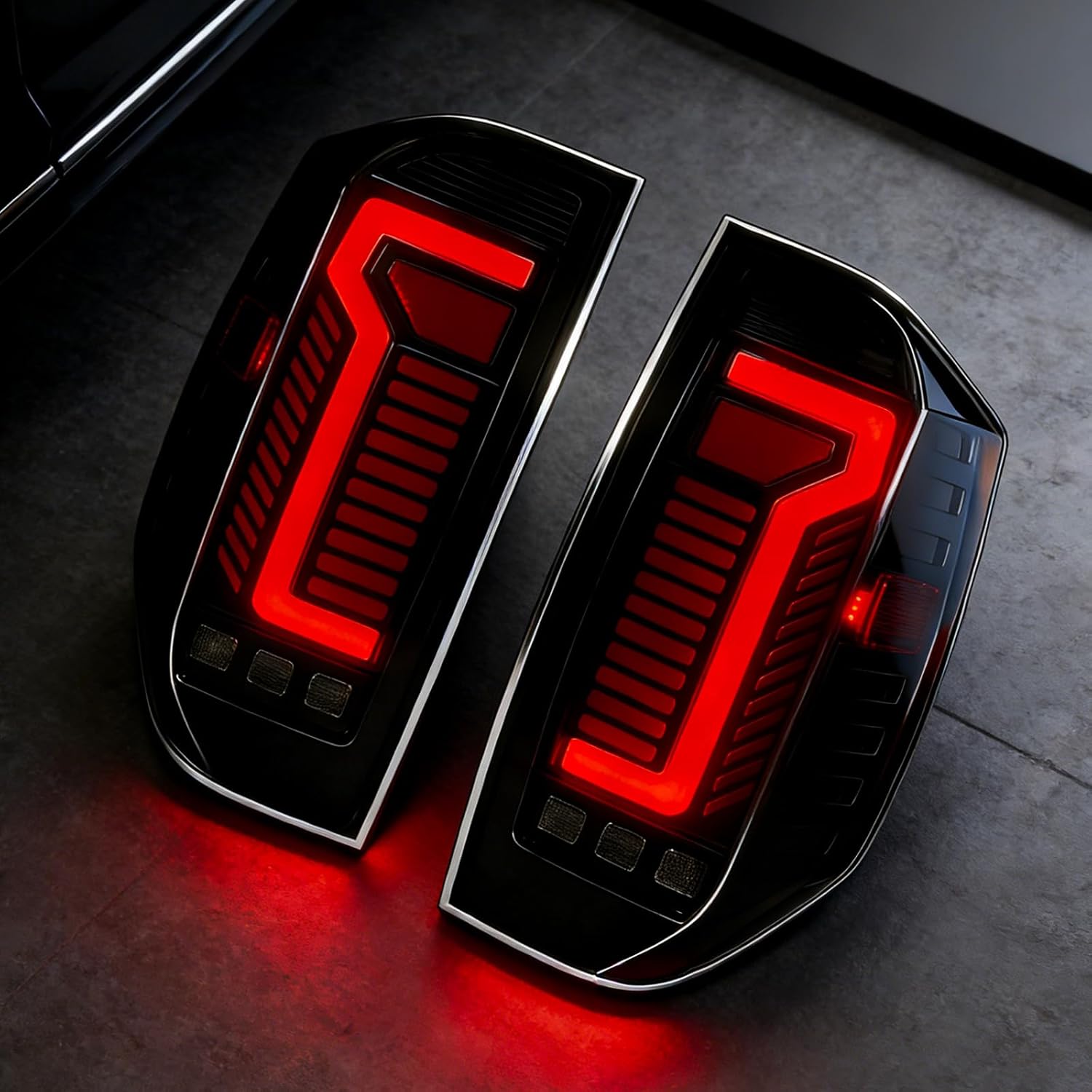 Daikokuya Sequential Led tail lights Fit for 2014 2015 2016 2017 2018 2019 2020 2021 Toyota Tundra Starting Animated Rear Lights Assembly 1 Pair Smoked
