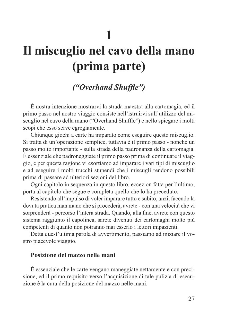 La strada maestra alla cartomagia