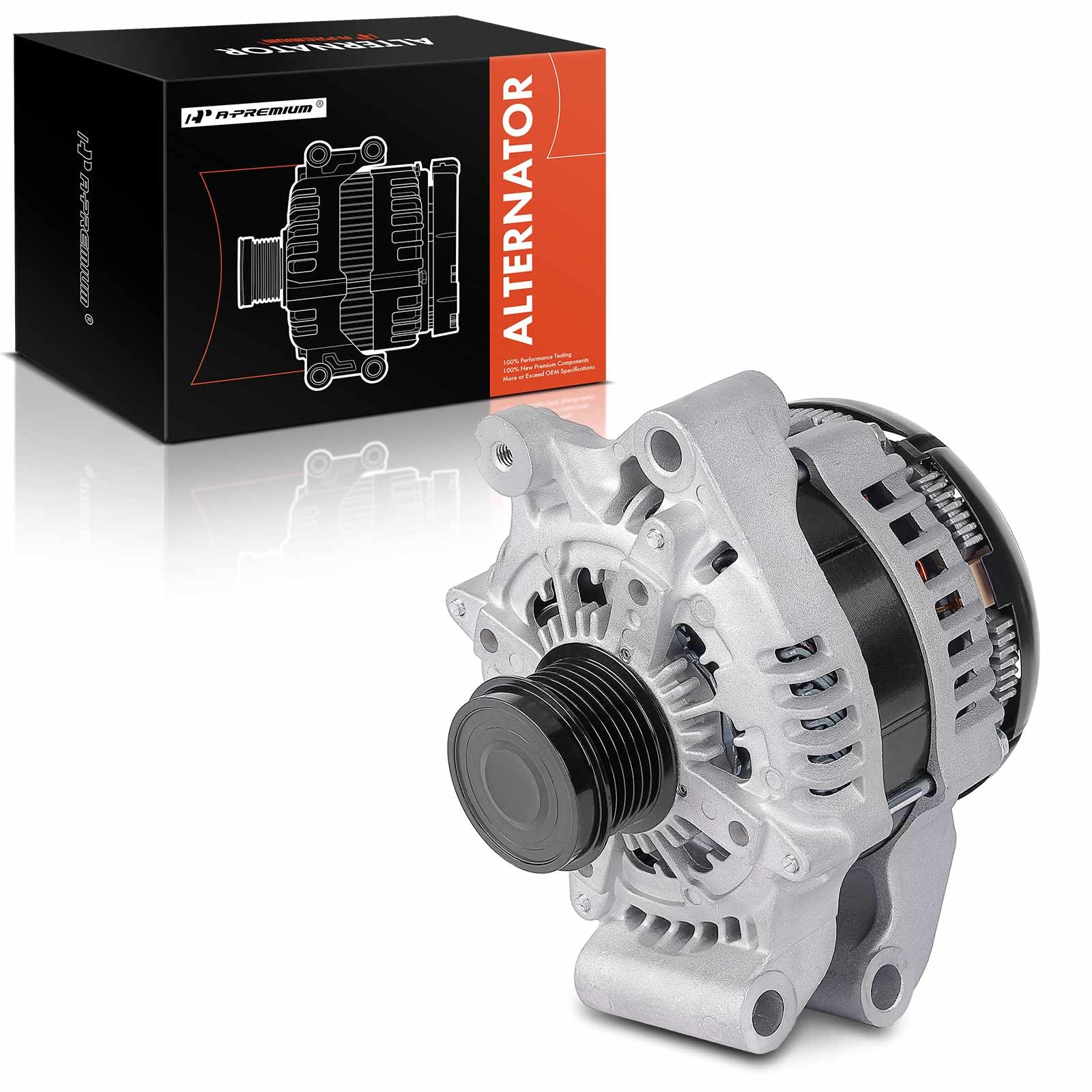 A-Premium Alternator Compatible with Ford Escape 2013-2016 1.6L, Escape 2017-2019 1.5L, Transit Connect 2014-2016 1.6L, 12V 175A 6-Groove Decoupler
