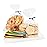 Newkita 6x8 Clear Cellophane Bags - Cake Pop/Treat Bags with 4 Twist Ties, 100 Pack