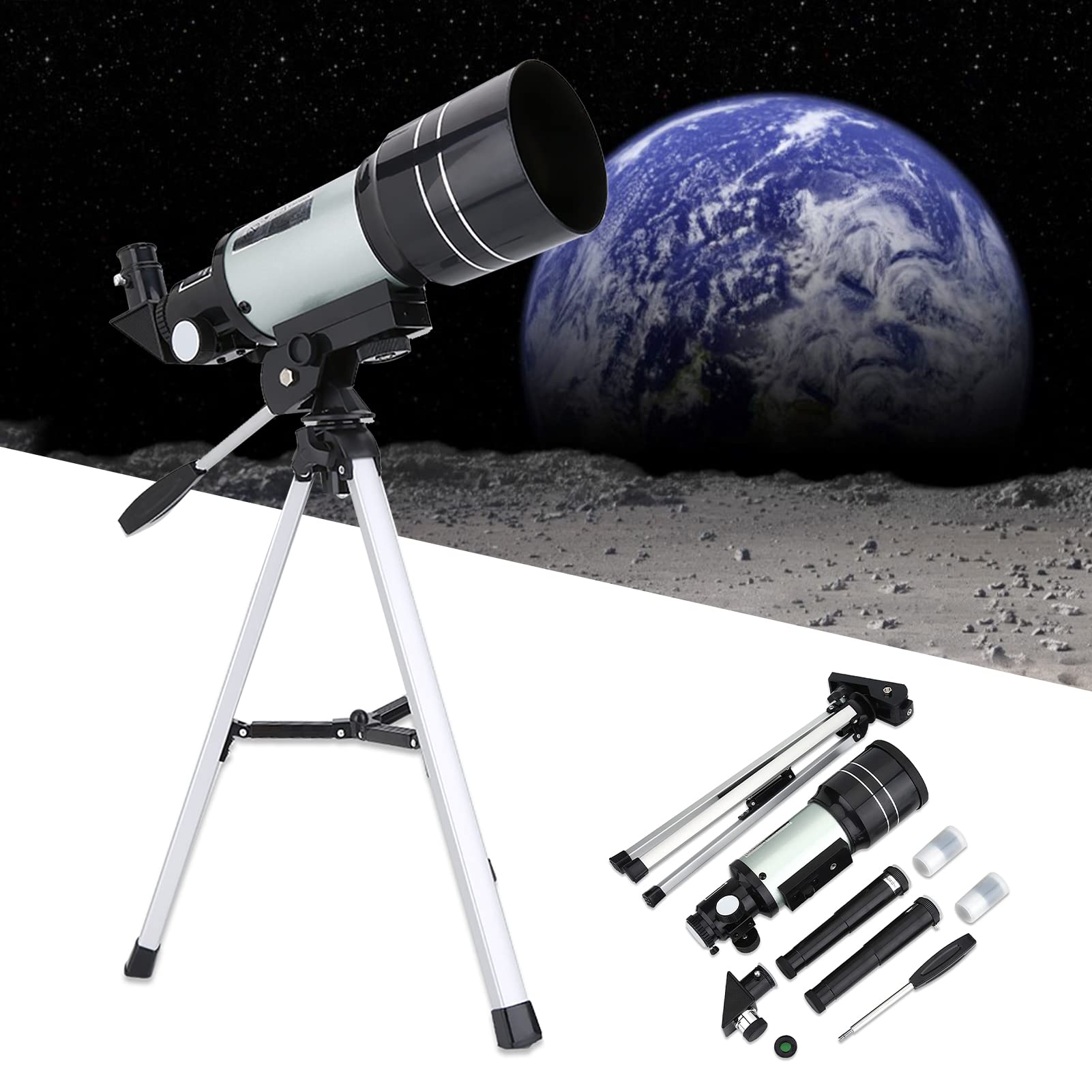 Sxhlseller Telescopio Astronomico per Bambini 70mm Apertura 150X con