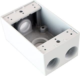 Pass & Seymour WPB34-W Weatherproof Electrical Box, (4) 3/4