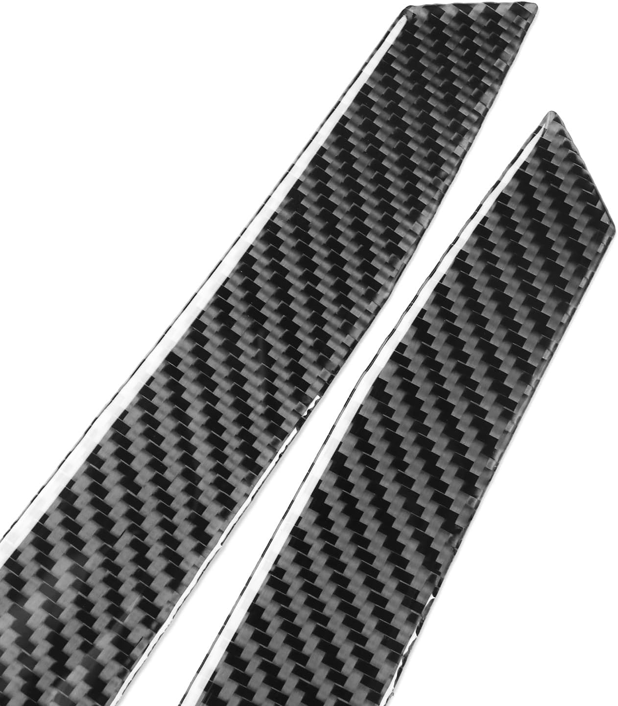 Compatible with C8 Corvette Accessories Real Carbon Fiber Thick Overlay Sticker Decal Car Taillight Cover Exterior Trim 4PCs Compatible with Stingray / Z06 E-Ray 2020-2025