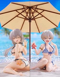 宇崎月 & 宇崎花 フィギュア 宇崎ちゃんは遊びたい！Ω Desktop Cute Figure ～浜辺で水着ver.～ 【全2種セット】 公式グッズ 正規品