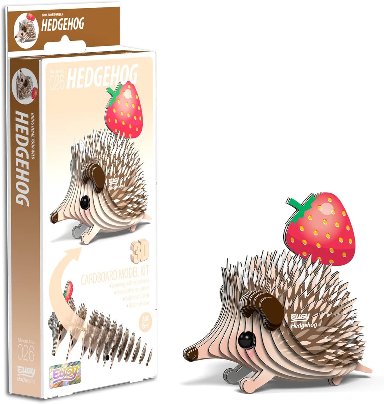 EUGY 3D Hedgehog Craft Kit