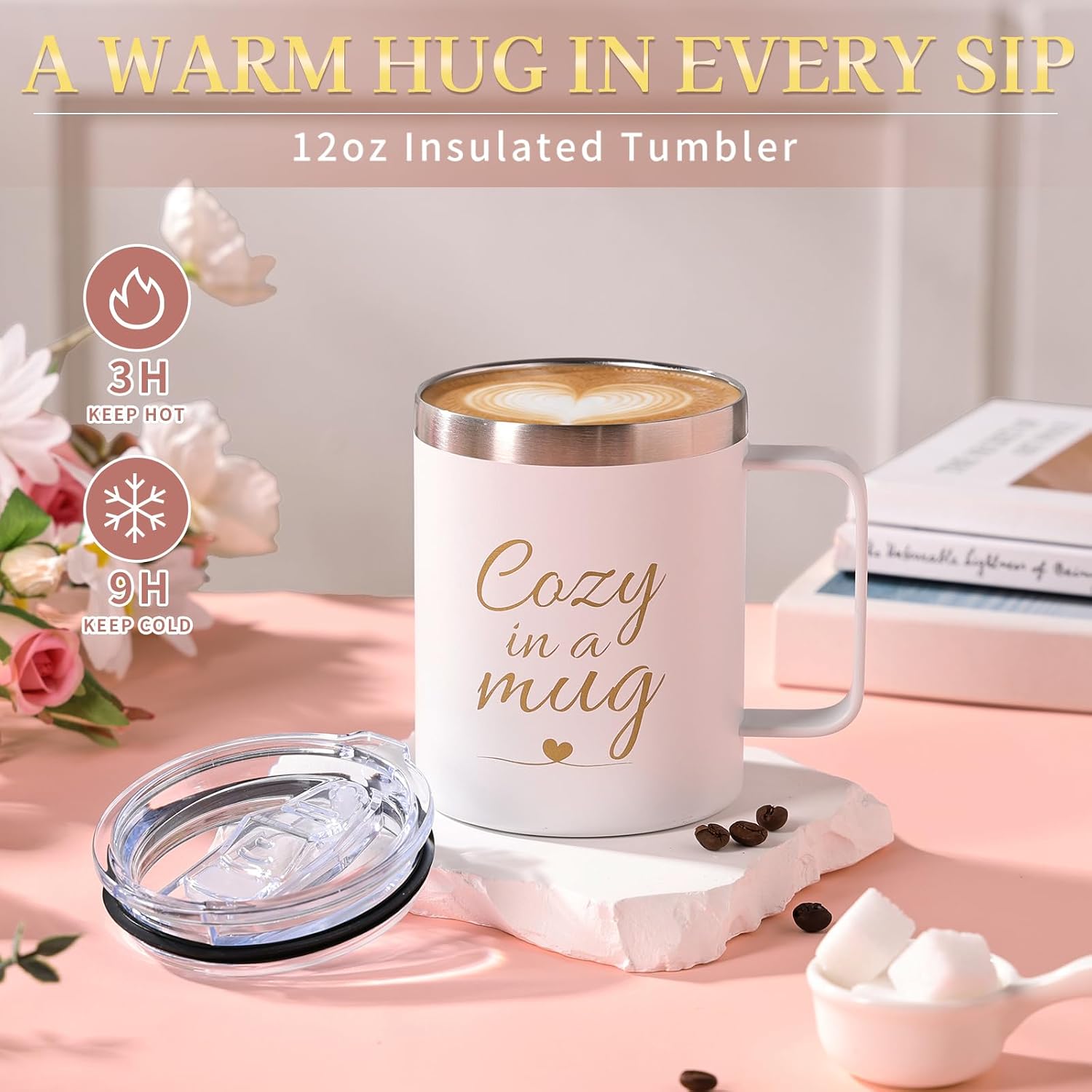 Birthday Gifts for Women, Get Well Gift for Women, Relaxing Spa Care Package Self Care Gift Basket, Inspirational Thinking of You Sympathy Gift for Mom Wife Grandma Friends