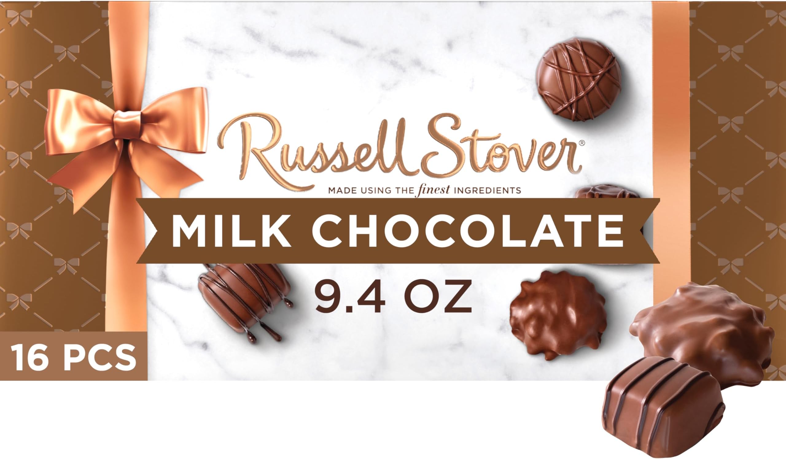 Milk Chocolate Assortment, Chocolate Gift Box, 9.4 Ounce