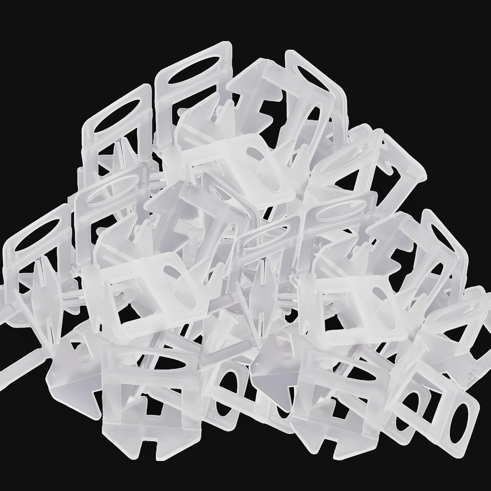 Professional 2mm Tile Levelling System - 500-Piece Upgraded Durable Spacers & Clips for Ceramic & Stone Installation