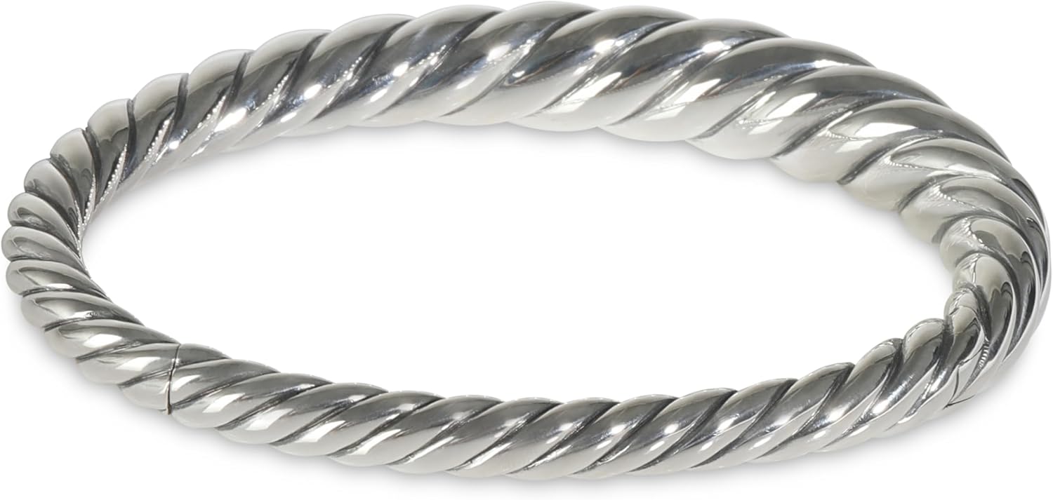 David Yurman Pure Form Cable Bracelet Sterling Silver (Pre-Loved) thumbnail 2