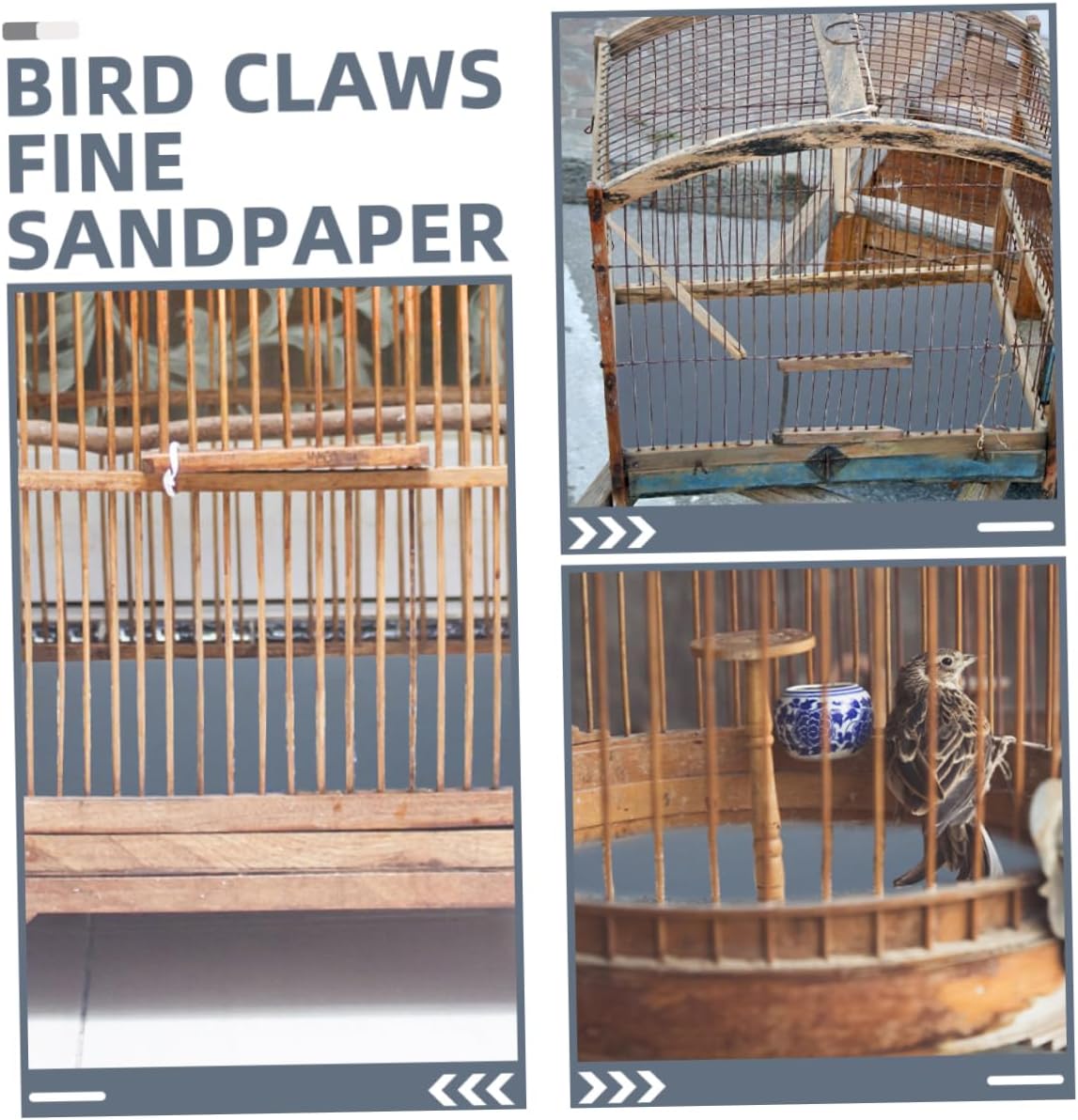 5pcs Bird Cage Sandpaper Liners Easy to Replace Polishing Mats for Parrots Birds Versatile Cushion for Any Cage Reliable Durable Material Keeps Claws Healthy