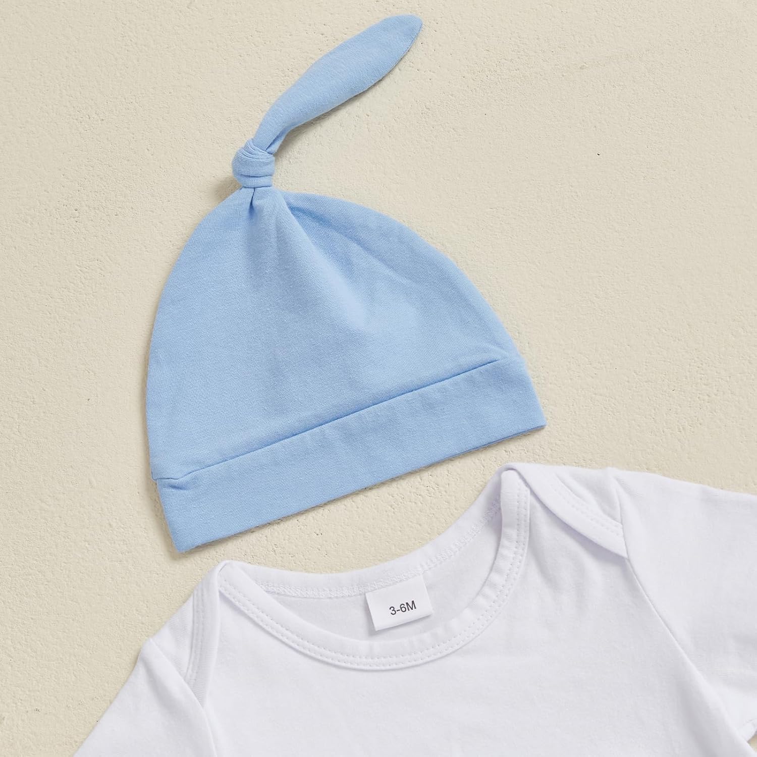 BeQeuewll Baby Boy St Patricks Day Outfit Newborn Romper+Plaid Shamrock Overalls+Hat 3Pcs Babys First St Patricks Day Outfit - Image 5