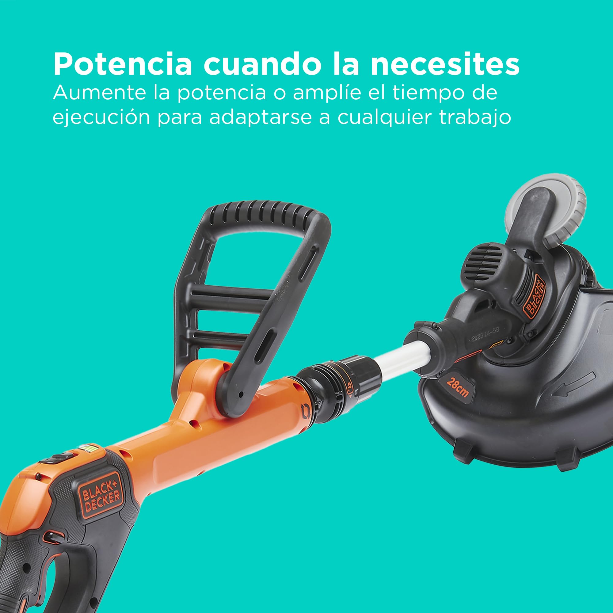 BLACK+DECKER POWERCONNECT Débroussailleuse, Coupe-bordures sans Fil de 30 cm (sans batterie ni chargeur), 28cm, STC1820PCB-XJ