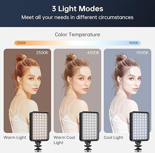 Miniatura 3 de Luz para selfie, luz de teléfono con 5 niveles de brillo y 3 modos de iluminación, anillo de luz portátil para selfie, Tiktok, transmisión en vivo,