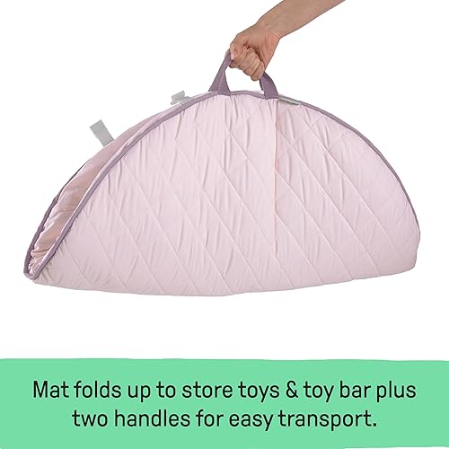 Miniatura 6 de Ingenuity Cozy Spot - Edredón reversible para actividades de gimnasio y juego con barra de madera Calla edades recién nacidas  33 x 33 x 19 pulgadas