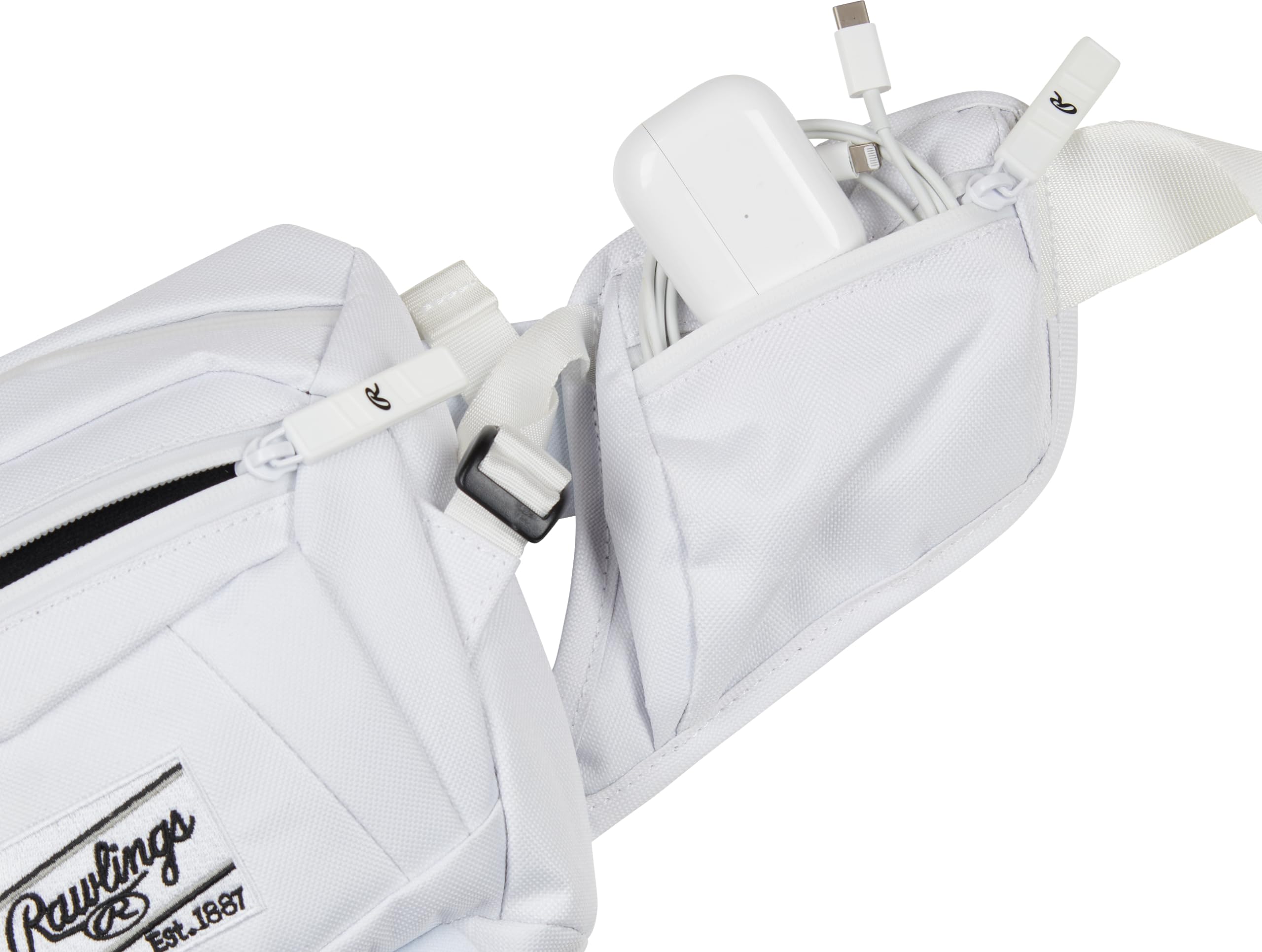 Sac à Dos Baseball Rawlings - The Mark Of A Pro - Blanc - 5 Poches - Très Bon État