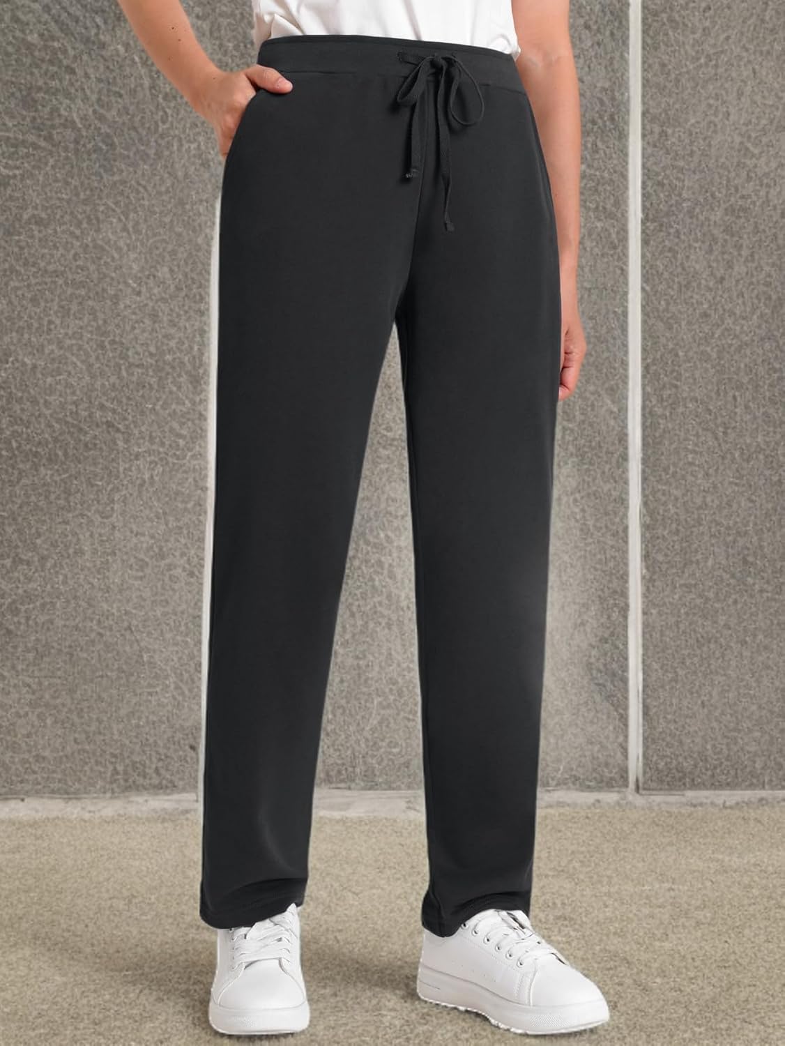 Weintee Women's Petite Sweatpants Jogging Pants with Pockets - Image 7