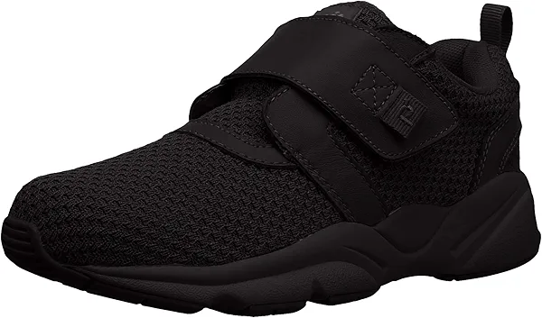 Propét Womens Stability X Strap Walking Walking Sneakers Athletic Shoes - Black